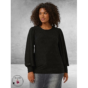 KAFFE CURVE Shirt Zarina Black Deep 